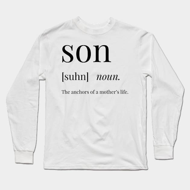 Son Definition Long Sleeve T-Shirt by definingprints